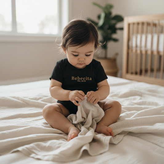 Bebecita Black Onesie Square