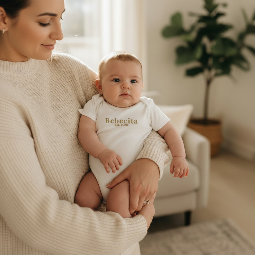 Bebecita White Onesie Square