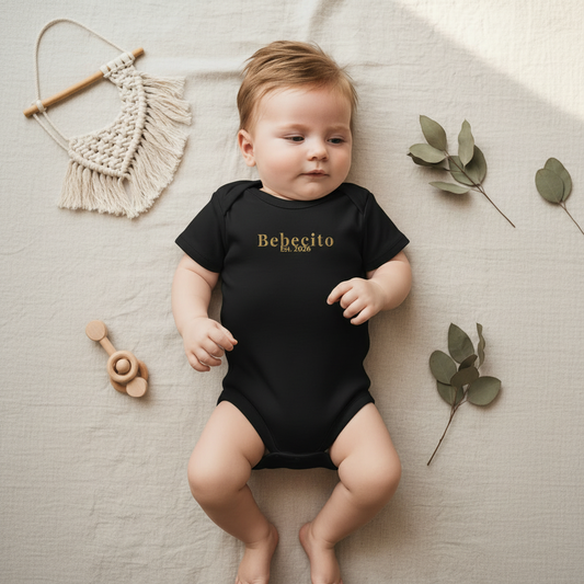 Bebecito Black Onesie Square