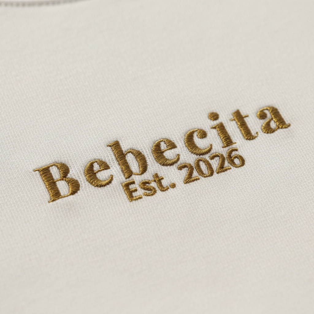 Embroidery Close-up White