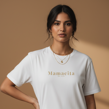 Mamacita Signature Tee — White Model